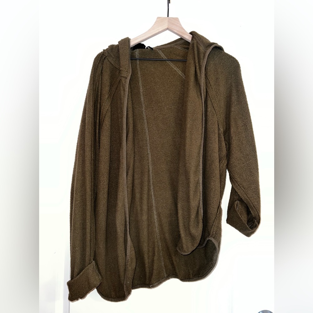 Green cardigan